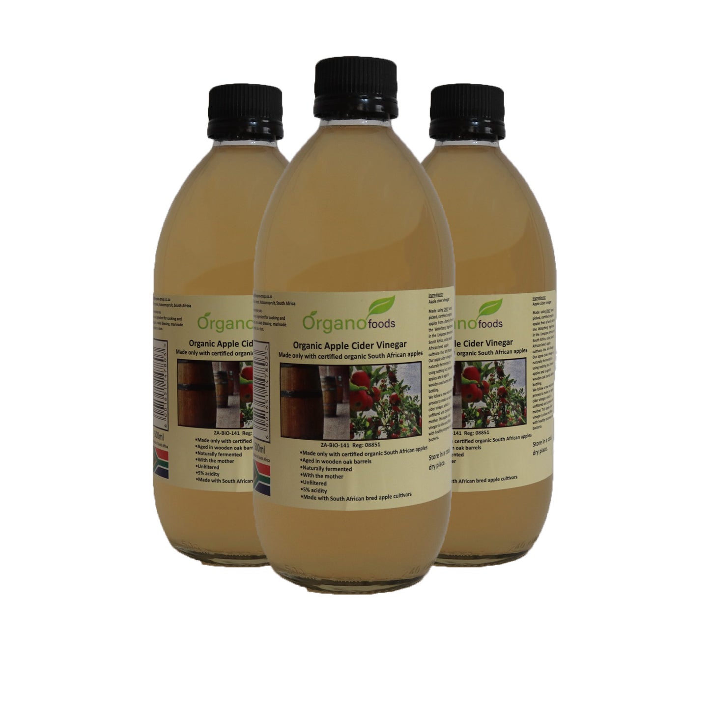 Organic Apple cider vinegar 500 ml unfiltered with the mother