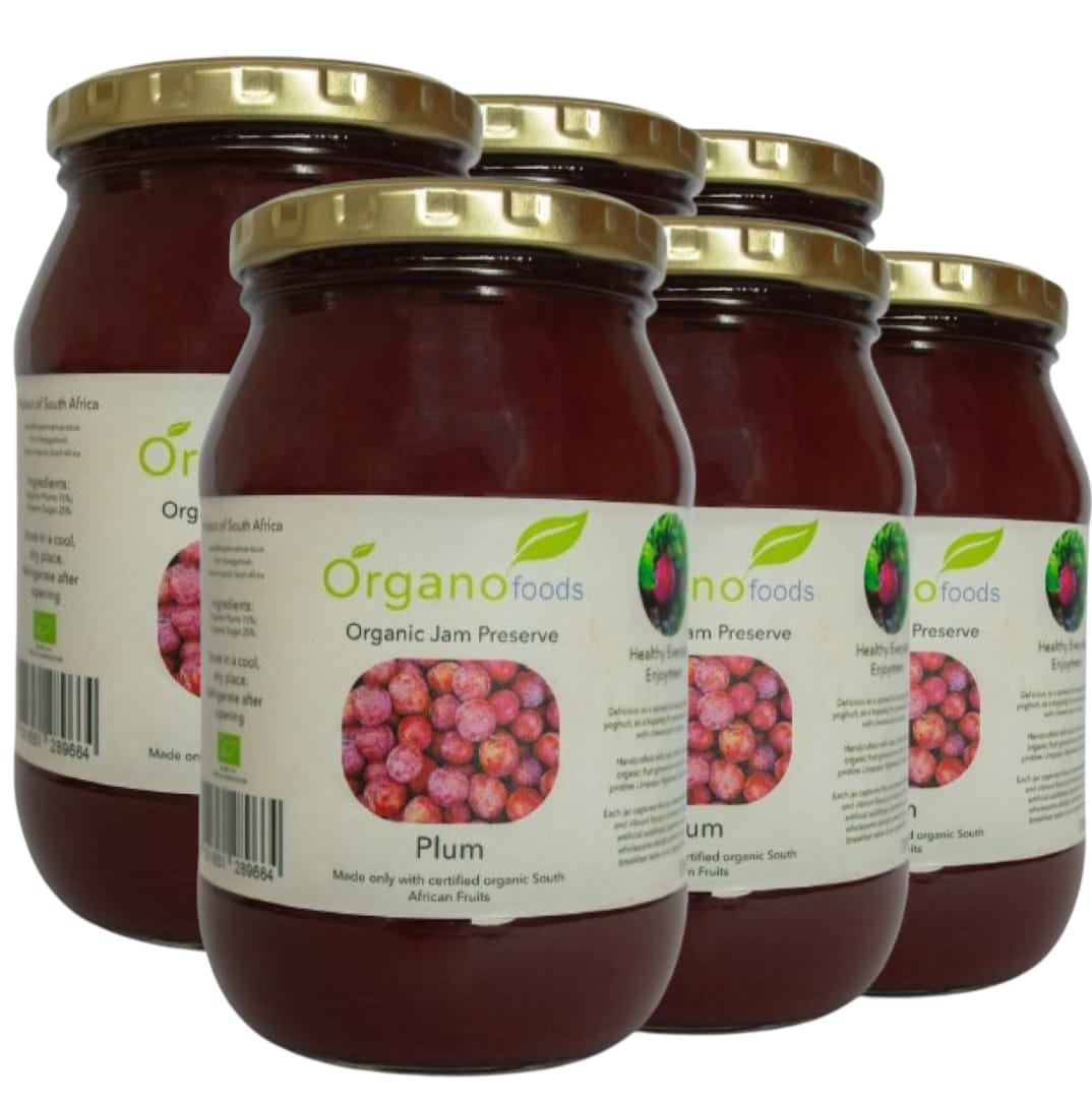 Organic Plum jam 6 x 375ml