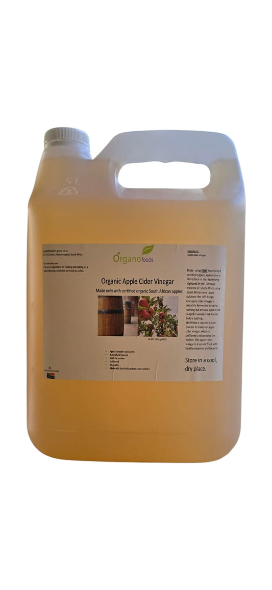 Organic Apple cider vinegar 5l unfiltered with the mother
