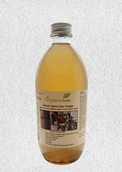 Organic Apple cider vinegar 500 ml unfiltered with the mother